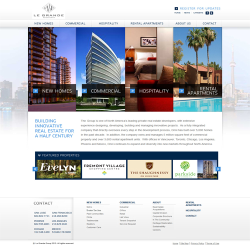 Property management website